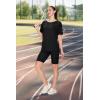 imageSAMPEEL Womens Workout Tops Oversized T Shirts Loose Fit Crewneck Short Sleeve Summer Sun Protection UPF 50All Black
