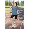 imageSAMPEEL Womens Workout Tops Oversized T Shirts Loose Fit Crewneck Short Sleeve Summer Sun Protection UPF 50Blue