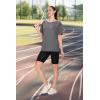 imageSAMPEEL Womens Workout Tops Oversized T Shirts Loose Fit Crewneck Short Sleeve Summer Sun Protection UPF 50Gray
