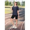 imageSAMPEEL Womens Workout Tops Oversized T Shirts Loose Fit Crewneck Short Sleeve Summer Sun Protection UPF 50Navy Blue