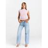 imageTrendy Queen Womens Going Out Basic Tank Tops Mock Neck Spring Clothes Sleeveless Cute Shirts Summer Y2K Sexy Outfits 2025Pink