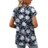 imageWomens Cap Sleeve Summer Tops 2025 Trendy Tank Tops Lace V Neck Loose Fit ShirtsBpattern 02