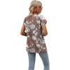 imageWomens Cap Sleeve Summer Tops 2025 Trendy Tank Tops Lace V Neck Loose Fit ShirtsBpattern 11