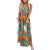 Floral Blue Orange