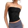 imageSAMPEEL Tube Tops for Women Summer Outfits Trendy 2024Black
