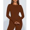 imageKaximil Womens Thermal Underwear Fleece Lined Base Layer Long Johns SetsCoffee