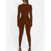 imageKaximil Womens Thermal Underwear Fleece Lined Base Layer Long Johns SetsCoffee