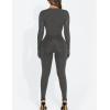 imageKaximil Womens Thermal Underwear Fleece Lined Base Layer Long Johns SetsDark Grey