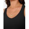 imageTrendy Queen Womens Tank Tops Double Lined Crop Sleeveless Going Out Camisole Summer Fashion Basic Soft Spring Clothes 2025Black