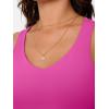 imageTrendy Queen Womens Tank Tops Double Lined Crop Sleeveless Going Out Camisole Summer Fashion Basic Soft Spring Clothes 2025Hot Pink