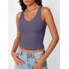 imageTrendy Queen Womens Tank Tops Double Lined Crop Sleeveless Going Out Camisole Summer Fashion Basic Soft Spring Clothes 2025Purple