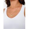 imageTrendy Queen Womens Tank Tops Double Lined Crop Sleeveless Going Out Camisole Summer Fashion Basic Soft Spring Clothes 2025White