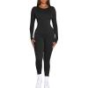 imageKaximil Womens Thermal Underwear Fleece Lined Base Layer Long Johns SetsBlack