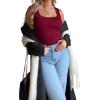 imageSAMPEEL Ribbed Tank Tops for Women Square Neck Summer Sleeveless Tops