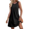 imageSAMPEEL Summer Dresses for Women 2025 Eyelet Sleeveless Sundresses Tank Dresses with PocketsEplain Black