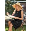 imageSAMPEEL Summer Dresses for Women 2025 Eyelet Sleeveless Sundresses Tank Dresses with PocketsEplain Black