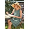 imageSAMPEEL Summer Dresses for Women 2025 Eyelet Sleeveless Sundresses Tank Dresses with PocketsEyelet Green