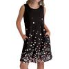 imageSAMPEEL Summer Dresses for Women 2025 Eyelet Sleeveless Sundresses Tank Dresses with PocketsFlora Black