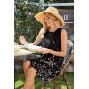 imageSAMPEEL Summer Dresses for Women 2025 Eyelet Sleeveless Sundresses Tank Dresses with PocketsFlora Black