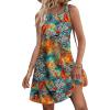 imageSAMPEEL Summer Dresses for Women 2025 Eyelet Sleeveless Sundresses Tank Dresses with PocketsFlora Coconut Tree