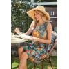 imageSAMPEEL Summer Dresses for Women 2025 Eyelet Sleeveless Sundresses Tank Dresses with PocketsFlora Coconut Tree