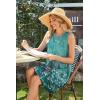 imageSAMPEEL Summer Dresses for Women 2025 Eyelet Sleeveless Sundresses Tank Dresses with PocketsFlora Green