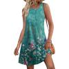 imageSAMPEEL Summer Dresses for Women 2025 Eyelet Sleeveless Sundresses Tank Dresses with PocketsFlora Green