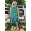 imageSAMPEEL Summer Dresses for Women 2025 Eyelet Sleeveless Sundresses Tank Dresses with PocketsFlora Green