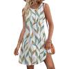 imageSAMPEEL Summer Dresses for Women 2025 Eyelet Sleeveless Sundresses Tank Dresses with PocketsFlora Leaf
