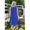 imageSAMPEEL Summer Dresses for Women 2025 Eyelet Sleeveless Sundresses Tank Dresses with PocketsPlain Blue
