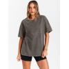 imageTrendy Queen Oversized Vintage T Shirts for Women Graphic Summer Top 2025 Y2k Short Sleeve Basic Cute Grunge ClothesCoffee