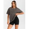 imageTrendy Queen Oversized Vintage T Shirts for Women Graphic Summer Top 2025 Y2k Short Sleeve Basic Cute Grunge ClothesCoffee