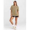 imageTrendy Queen Oversized Vintage T Shirts for Women Graphic Summer Top 2025 Y2k Short Sleeve Basic Cute Grunge ClothesKhaki