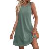 imageSAMPEEL Summer Dresses for Women 2025 Eyelet Sleeveless Sundresses Tank Dresses with PocketsEyelet Green