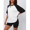 imageTrendy Queen Oversized Short Sleeve T Shirts for Women Workout Casual Summer Tops Loose Fit Cute Basic TeesBlackwhite