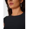 imageTrendy Queen Womens Cap Sleeve Shirts Ribbed Knit Summer Top 2025 Basic Cute Y2k Tee Crop ClothesBlack
