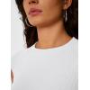 imageTrendy Queen Womens Cap Sleeve Shirts Ribbed Knit Summer Top 2025 Basic Cute Y2k Tee Crop ClothesWhite
