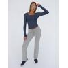 imageTrendy Queen Womens Long Sleeve Shirts Crop Tops Fall Fashion 2025 Square Neck Going Out Basics Tees Y2k ClothesNavy