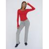 imageTrendy Queen Womens Long Sleeve Shirts Crop Tops Fall Fashion 2025 Square Neck Going Out Basics Tees Y2k ClothesRed