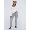 imageTrendy Queen Womens Long Sleeve Shirts Crop Tops Fall Fashion 2025 Square Neck Going Out Basics Tees Y2k ClothesWhite