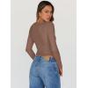 imageTrendy Queen Womens Long Sleeve Tops Going Out Top Trendy Cute Shirt Y2k Clothes Fashion Clothing Fall Outfits 2025Brown