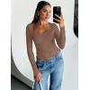 imageTrendy Queen Womens Long Sleeve Tops Going Out Top Trendy Cute Shirt Y2k Clothes Fashion Clothing Fall Outfits 2025Brown