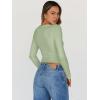 imageTrendy Queen Womens Long Sleeve Tops Going Out Top Trendy Cute Shirt Y2k Clothes Fashion Clothing Fall Outfits 2025Fruit Green