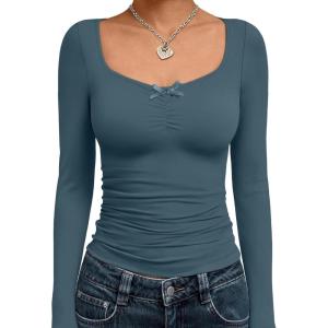 imageTrendy Queen Womens Long Sleeve Tops Going Out Top Trendy Cute Shirt Y2k Clothes Fashion Clothing Fall Outfits 2025Hazeblue