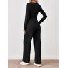 imageTrendy Queen 2 Piece Lounge Sets for Women Fall Outfits 2025 Fashion Two Piece Sweatsuits Business Casual Outfits ClothesBlack