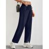 imageTrendy Queen Barrel Sweatpants Womens Wide Leg Pants Baggy Palazzo Lounge Comfy Flowy Pants Teen Girls Fall Clothes OutfitsNavy