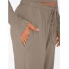 imageTrendy Queen Womens 2 Piece Matching Lounge Set Long Sleeve Slightly Crop Top Wide Leg Pants Casual SweatsuitMocha