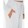 imageTrendy Queen Womens 2 Piece Matching Lounge Set Long Sleeve Slightly Crop Top Wide Leg Pants Casual SweatsuitOatmeal Grey