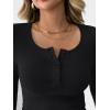 imageTrendy Queen Womens 2 Piece Matching Lounge Sets Fall Fashion Outfits Henley Neck Sweater Top Wide Leg Pants Sweat SuitsBlack