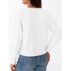 imageTrendy Queen Womens Cardigan Sweaters Lightweight Crew Neck Long Sleeve Outfits Fall Fashion 2025 ClothingWhite
